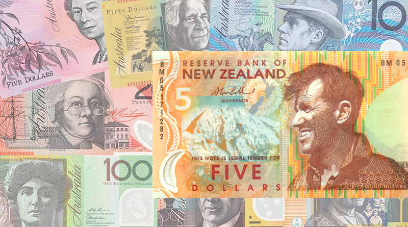 Бумажные деньги стран Австралии и Океании