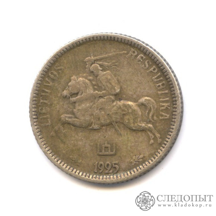 Литовский лит 1925 года 5 рублей 2003 спмд