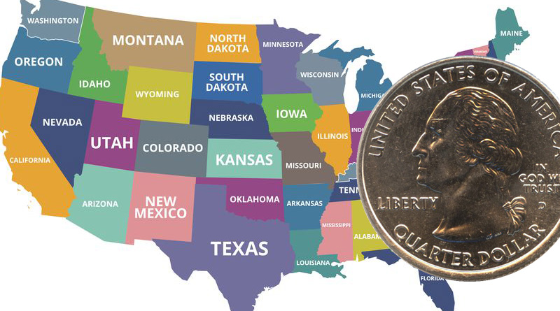 Монеты серии Штаты США