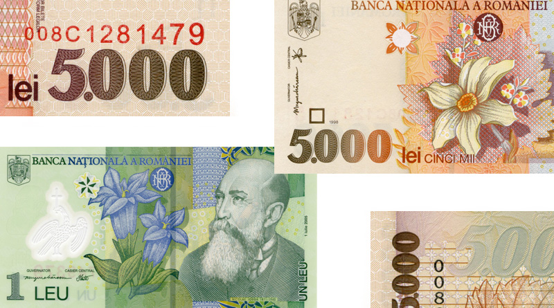 Банкноты Румынии
