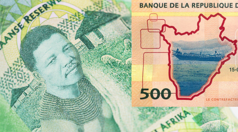 Бумажные деньги стран Африки