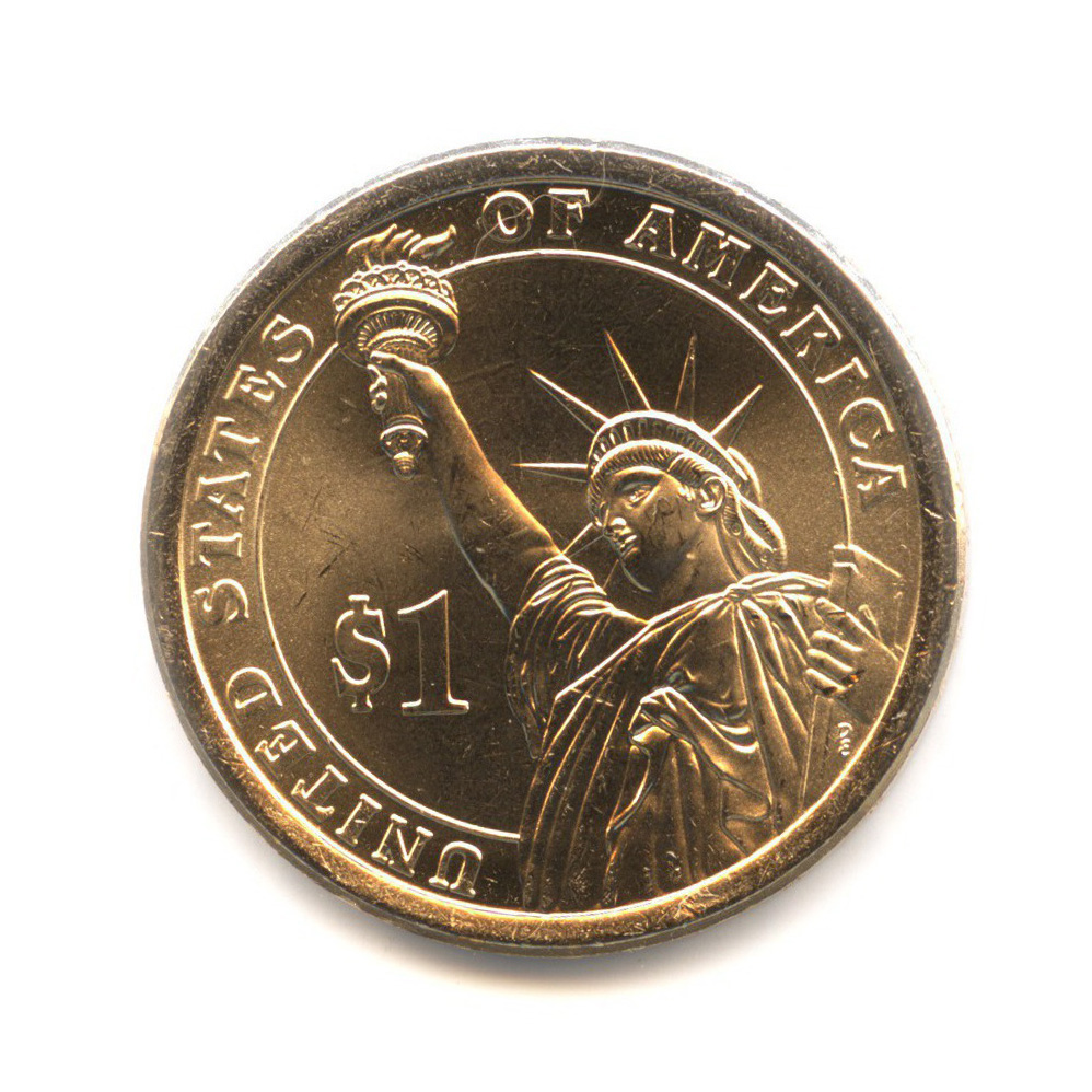 Памятная монета 1 доллар Калвин Кулидж. 1 12 долларов
