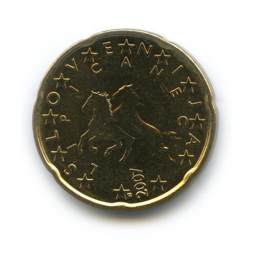 20 центов в рублях на сегодня. 20 Евроцентов 2007. Словения 50 центов. Монеты евро Словении. 20 Центов Словения.